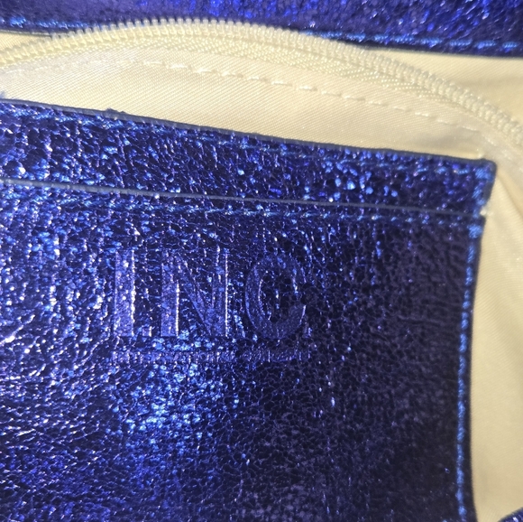 INC Velvet Blue Clutch Crossbody - Picture 6 of 15